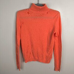 Marks & Spencer Oliver Bonas Quiet Luxury Wool Peach Cowl Turtle Neck Sweater S